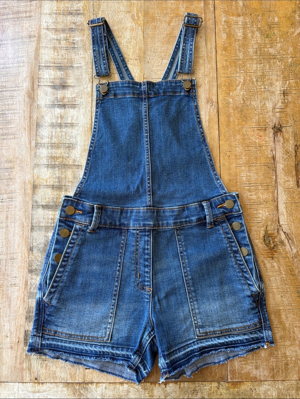 Crewcuts Girls Denim Short Overalls size 12